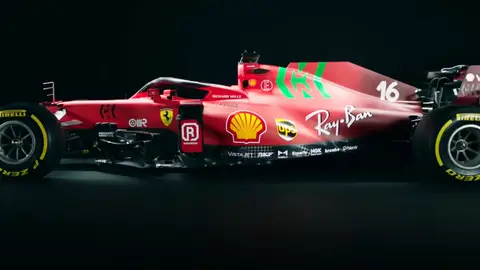 El Ferrari SF21 de Carlos Sainz y Charles Leclerc El Ferrari SF21 de Carlos Sainz y Charles Leclerc