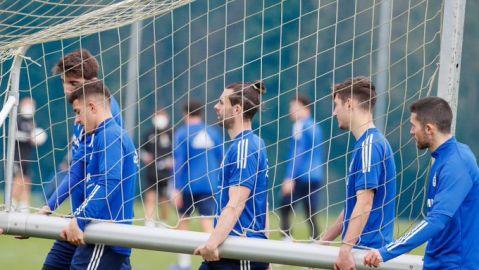 Entrenamiento del Real Oviedo