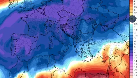 Modelo de previsión para las 00.00 horas del 20 de marzo Modelo de previsión para las 00.00 horas del 20 de marzo