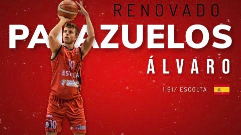 &Aacute;lvaro Palazuelos, jugador de baloncesto en el Grupo Alega Cantabria de Leb Plata