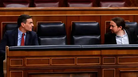 Pedro Sánchez y Pablo Iglesias Pedro Sánchez y Pablo Iglesias