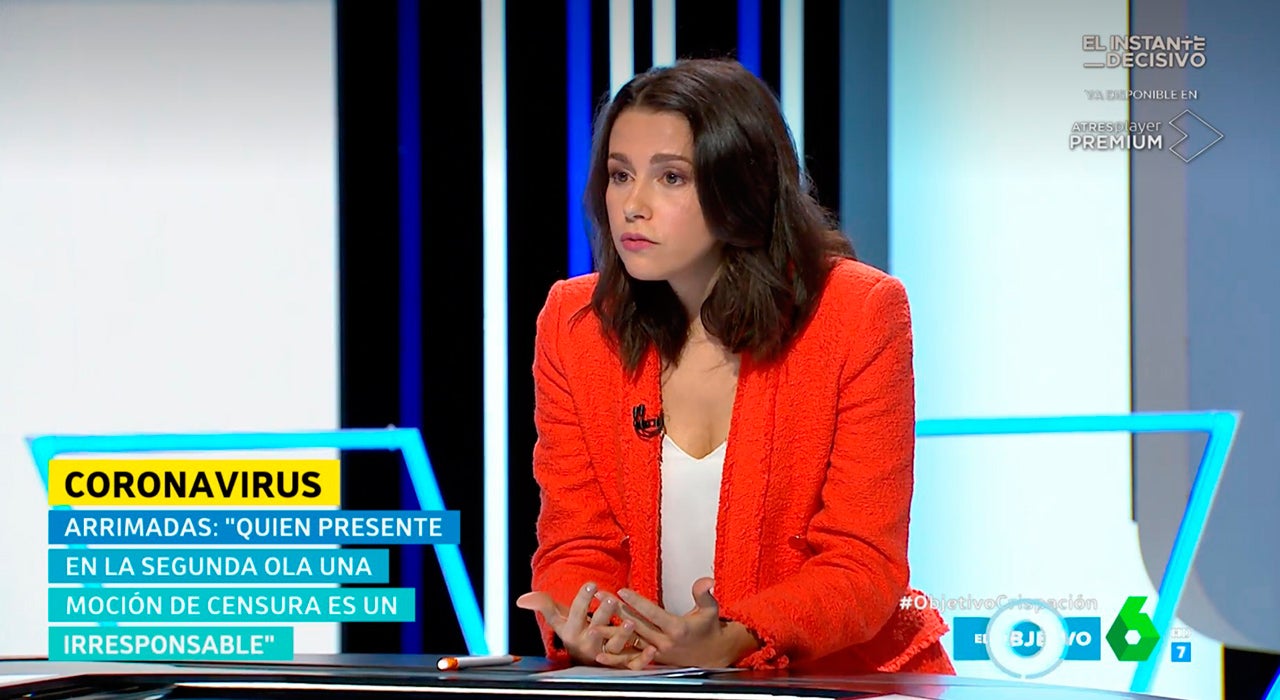 Cuando Arrimadas tachaba de "irresponsabilidad" presentar mociones de censura en plena pandemia Cuando Arrimadas tachaba de "irresponsabilidad" presentar mociones de censura en plena pandemia