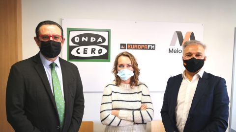 Alejandro S&aacute;enz de San Pedro, Elka Dimitrova y Crist&oacute;bal Rueda