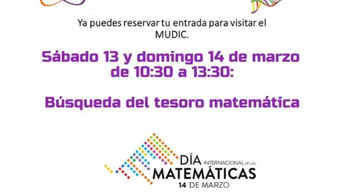 Disfruta con un divertido taller descubriendo el tesoro matemática mudic