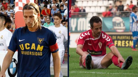 Creatividad de Checa y Carlos Álvarez, exfutbolistas de UCAM Murcia y Real Murcia, respectivamente