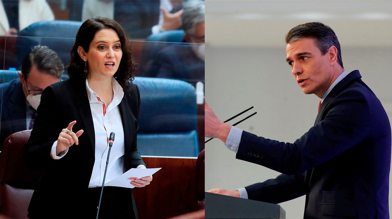 Persona física y un señor de Murcia: Los piques entre Ayuso y Sánchez Persona física y un señor de Murcia: Los piques entre Ayuso y Sánchez