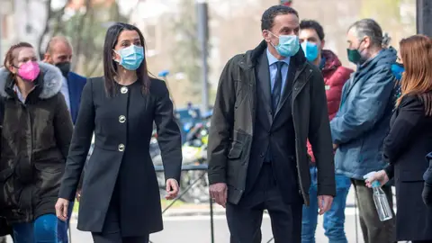 Inés Arrimadas y Edmundo Bal, el jueves en Madrid. Ciudadanos