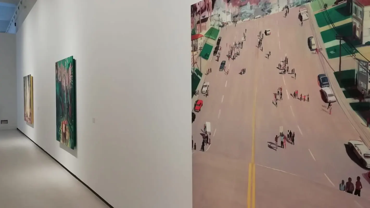 Una de las imágenes de la exposición de Jules de Balincourt En el CAC Málaga