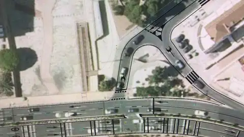 Zona donde se construirá la nueva pasarela Zona donde se construirá la nueva pasarela