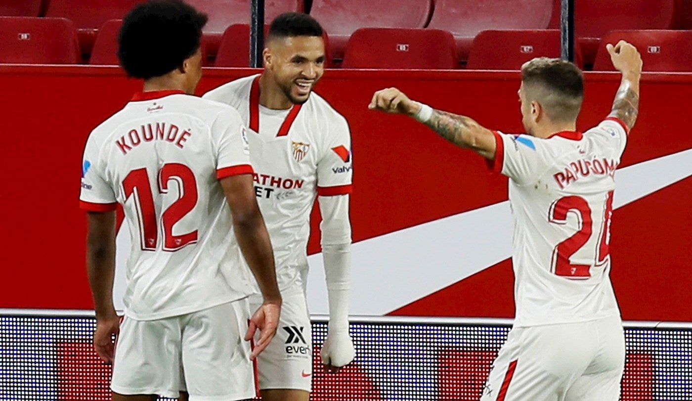 Un golazo de En Nesyri da el derbi al Sevilla Un golazo de En Nesyri da el derbi al Sevilla