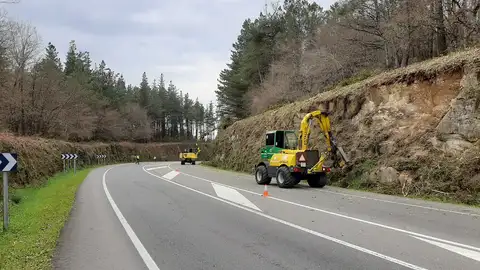 A Xunta comeza novos traballos de roza e limpeza en distintas estradas A Xunta comeza novos traballos de roza e limpeza en distintas estradas