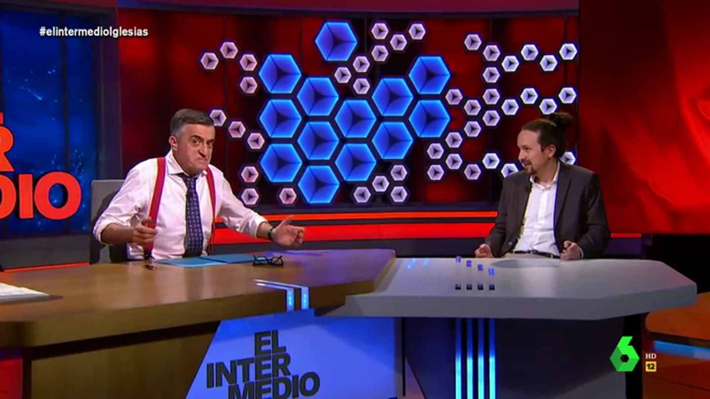 Iglesias 'lamenta' que Wyoming no se presente a las elecciones en Madrid: "Tú sí que me ganabas las primarias" Iglesias 'lamenta' que Wyoming no se presente a las elecciones en Madrid: "Tú sí que me ganabas las primarias"