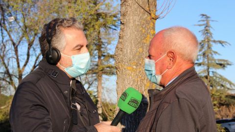 Antonio Peralta, residente de la residencia de mayores Villaviciosa de Od&oacute;n.