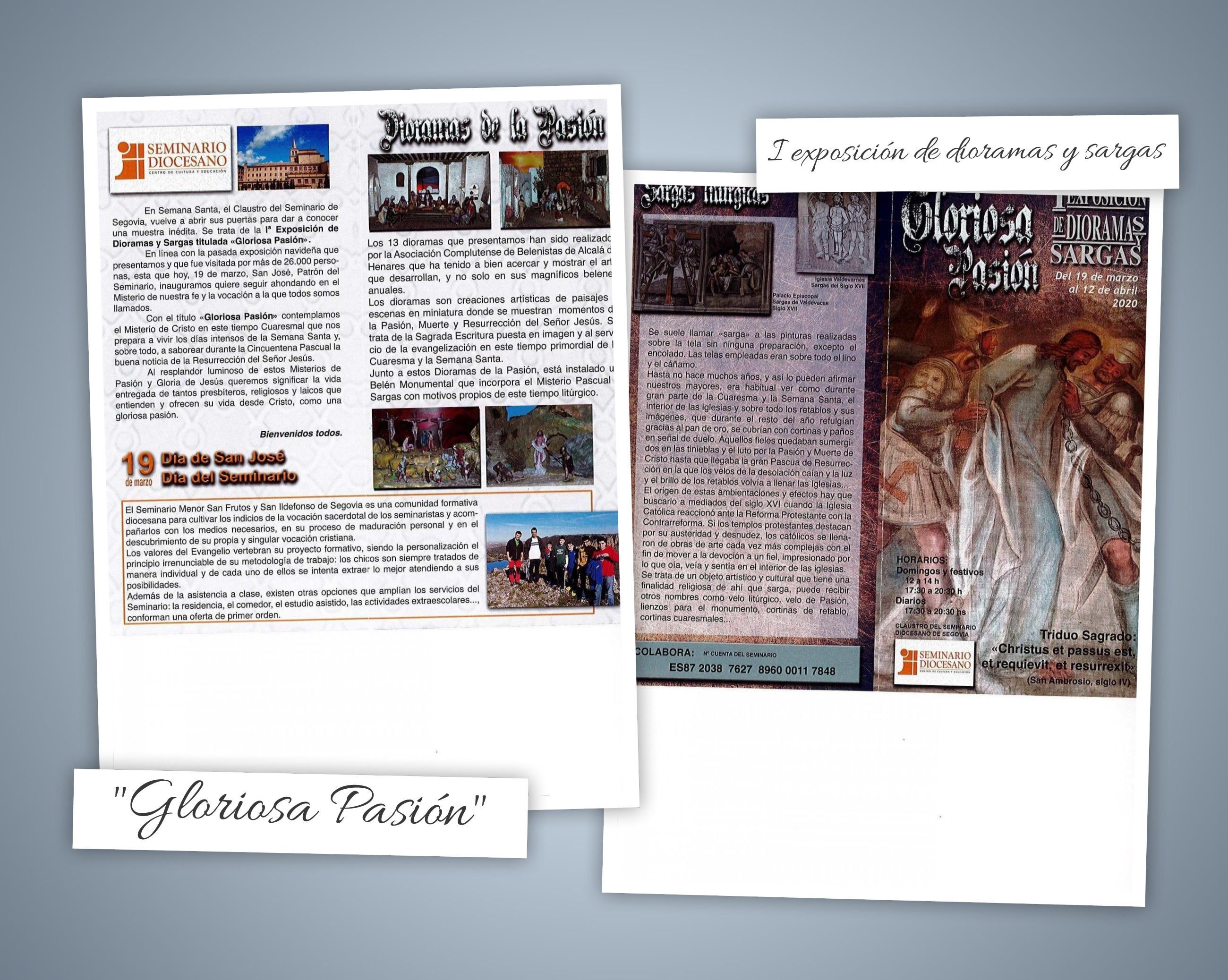 I exposición de dioramas y sagras "Gloriosa pasión" I exposición de dioramas y sagras "Gloriosa pasión"