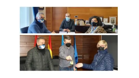 Acudió para entregar una vivienda social y presentar ayudas para eficiencia energética Acudió para entregar una vivienda social y presentar ayudas para eficiencia energética