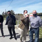 El alcalde, José María Román y Roberto Palmero El alcalde, José María Román y Roberto Palmero