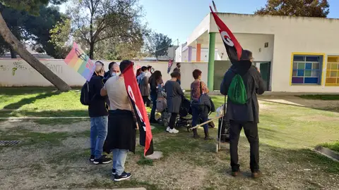 Instantes de una protesta del Comité de Empresa Instantes de una protesta del Comité de Empresa
