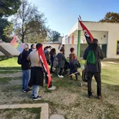 Instantes de una protesta del Comité de Empresa Instantes de una protesta del Comité de Empresa
