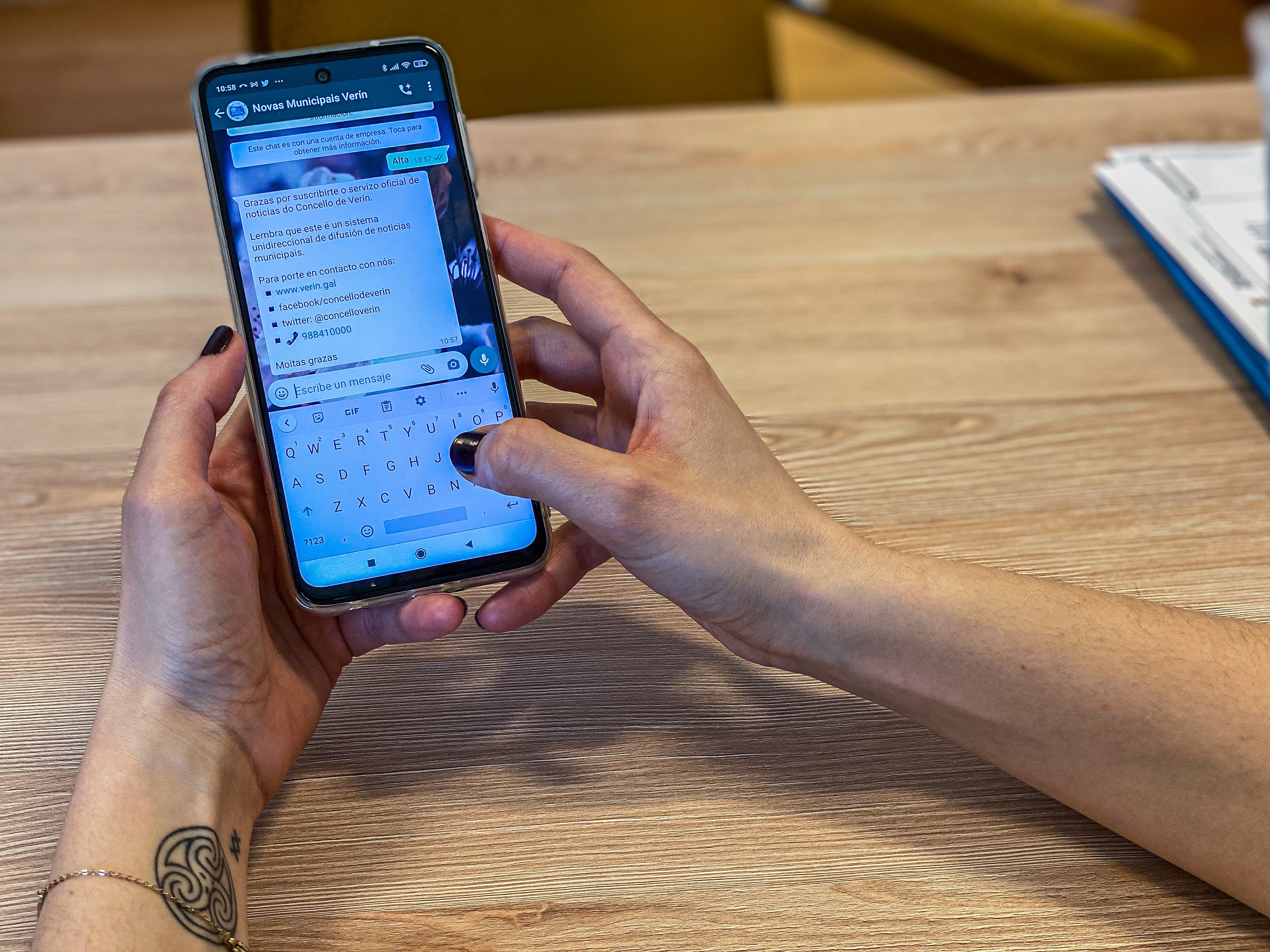 O Concello de Verín activa un novo servizo gratuíto de información municipal O Concello de Verín activa un novo servizo gratuíto de información municipal