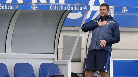 Manu Sánchez, entrenador del equipo femenino del Deportivo de La Coruña Manu Sánchez, entrenador del equipo femenino del Deportivo de La Coruña