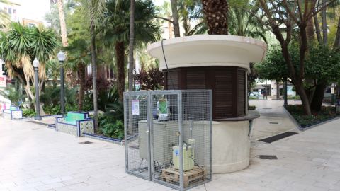 Dispositivo instalado en la Glorieta de Elche.