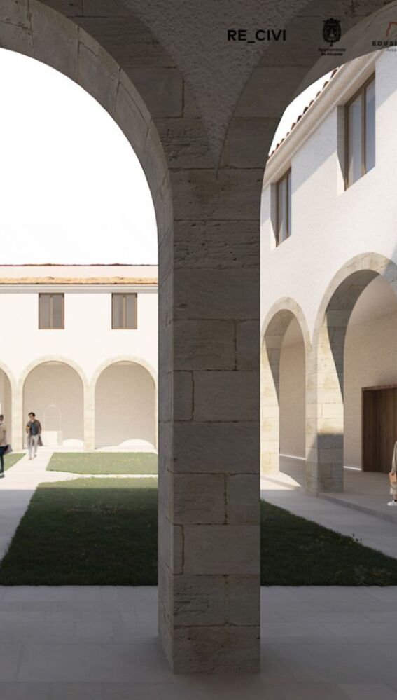 Recreación el interior del Complejo Sociocultural 