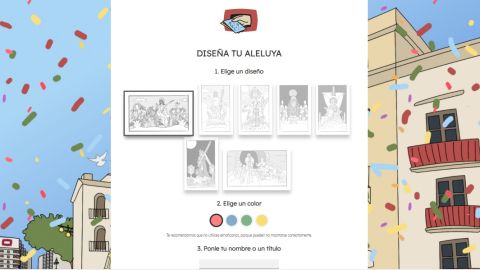 P&aacute;gina web dise&ntilde;ada para crear aleluyas.