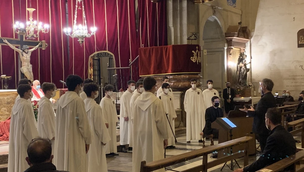 Concierto de los cantores del Msteri d'Elx con las ‘Siete palabras de Cristo en la cruz’. 