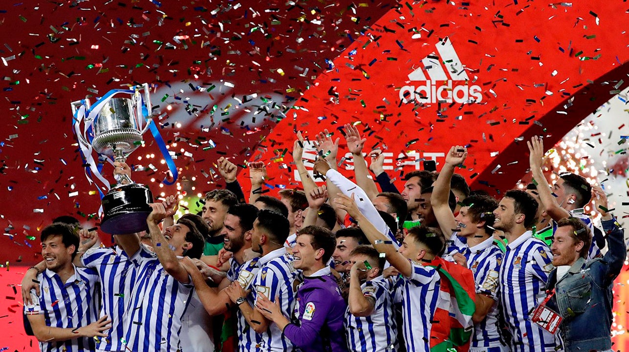 Athletic de Bilbao 0 - 1 Real Sociedad: Un gol de penalti de Oyarzabal da la Copa del Rey a la Real Athletic de Bilbao 0 - 1 Real Sociedad: Un gol de penalti de Oyarzabal da la Copa del Rey a la Real