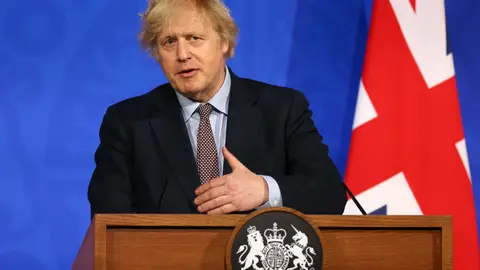 El primer ministro del Reino Unido, Boris Johnson, en una comparecencia el pasado 29 de marzo Johnson