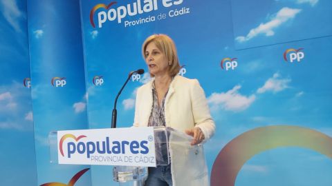 María José García-Pelayo en rueda de prensa María José García-Pelayo en rueda de prensa