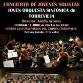 Próximo concierto de la Joven Orquesta Sinfónica de Torrevieja dirigida por Adolfo Arronis