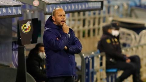 Jos&eacute; Alberto L&oacute;pez, entrenador del CD Mirand&eacute;s