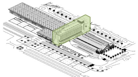 Hotel proyectado en la estaci&oacute;n de Renfe