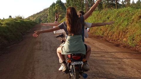 Imagen de Marta Fullera en Uganda. 