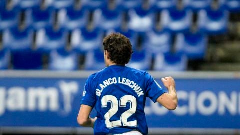 Gustavo Blanco Leschuk, en el partido frente al Tenerife.