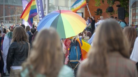 Imagen de una manifestaci&oacute;n por los derechos de las personas Lgtbi