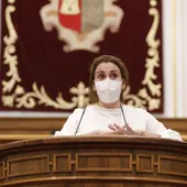 Úrsula López durante una comparecencia en las Cortes de CLM Úrsula López durante una comparecencia en las Cortes de CLM