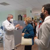 Ana Barceló visita el Hospital de Sagunto en el que e han ejecutado obras de mejora 