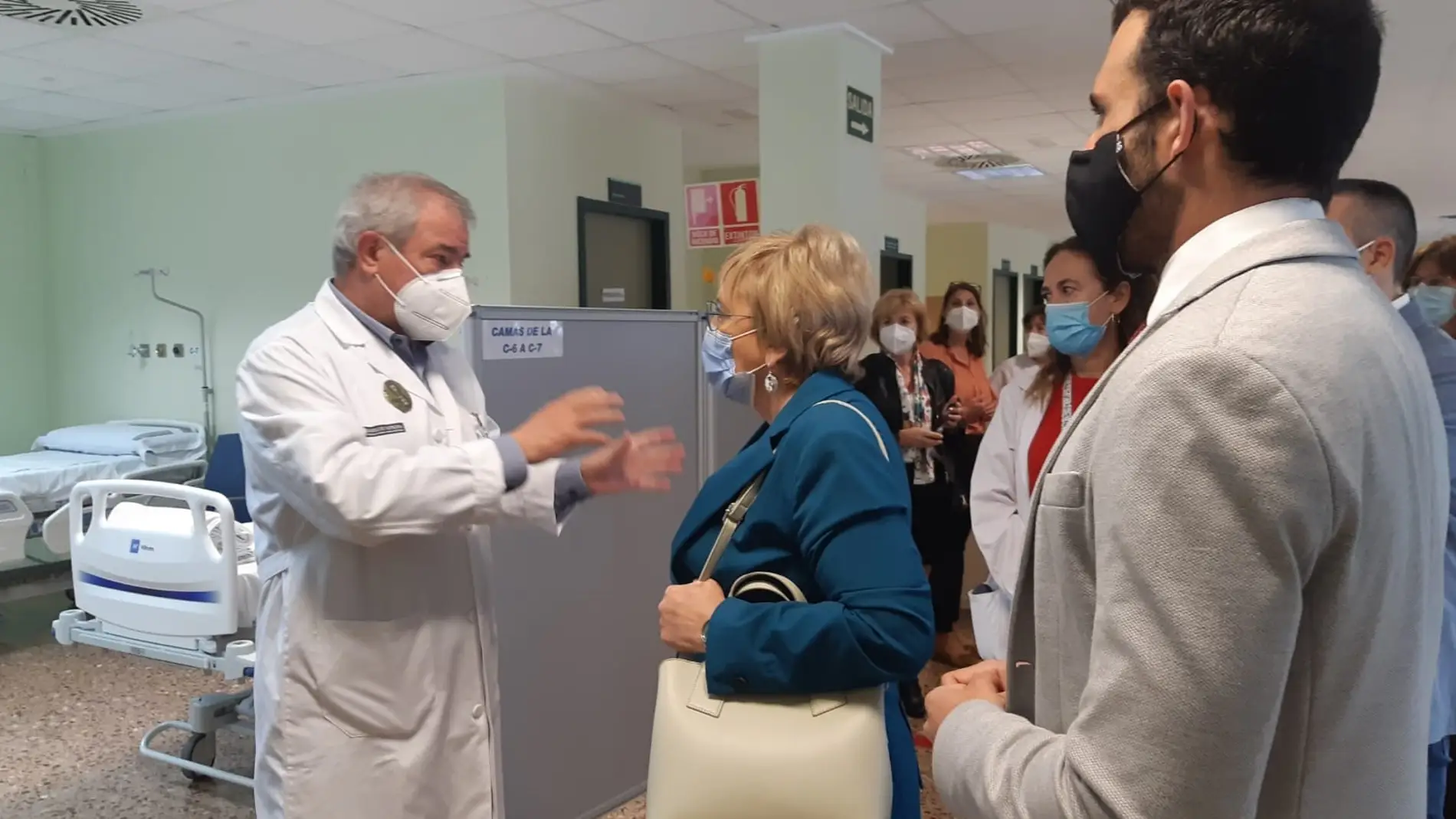 Ana Barceló visita el Hospital de Sagunto en el que e han ejecutado obras de mejora 