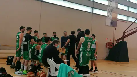 El sénior masculino, durante un partido de esta temporada. El sénior masculino, durante un partido de esta temporada.