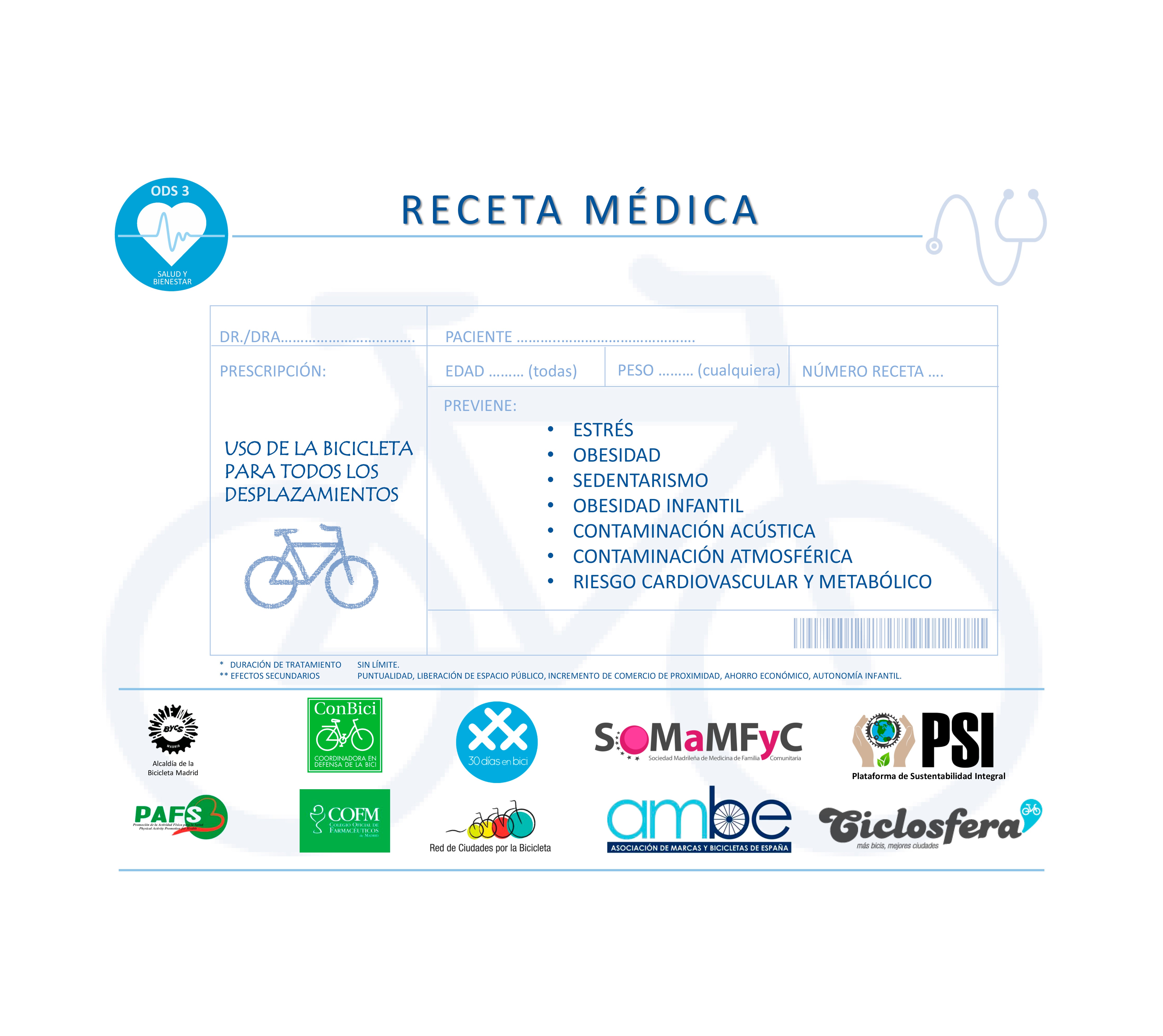 Día Mundial de la Salud: “Receta bicicleta” para fomentar una vida saludable Día Mundial de la Salud: “Receta bicicleta” para fomentar una vida saludable