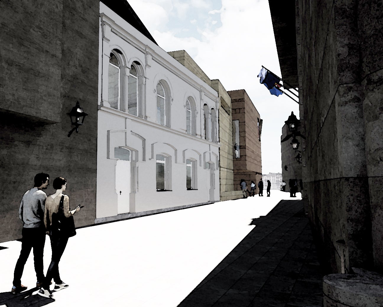 El arzobispado de Oviedo propone un edificio de dos plantas para Santa Ana El arzobispado de Oviedo propone un edificio de dos plantas para Santa Ana