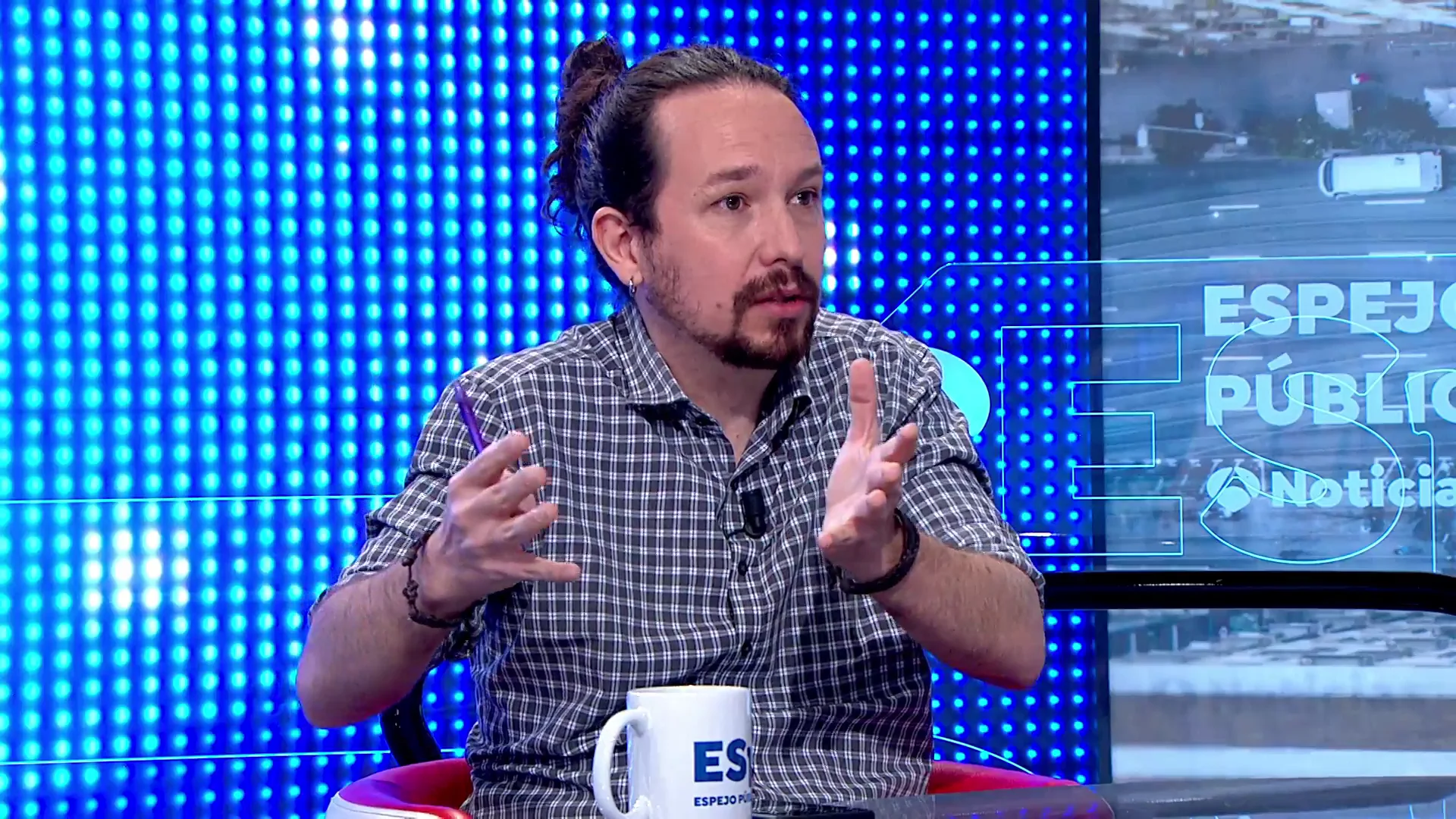 Pablo Iglesias en Espejo P&uacute;blico