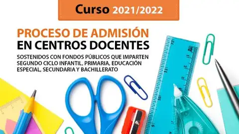 Cartel inicio del proceso de escolarización Cartel inicio del proceso de escolarización