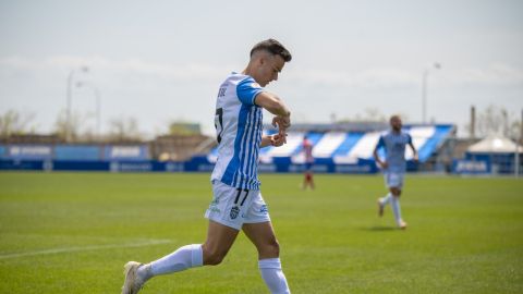 El extremo valenciano celebra un gol