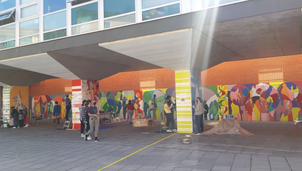 Vista general del patio del centro