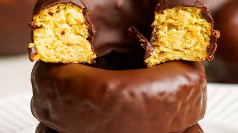 Donaked de mango y chocolate