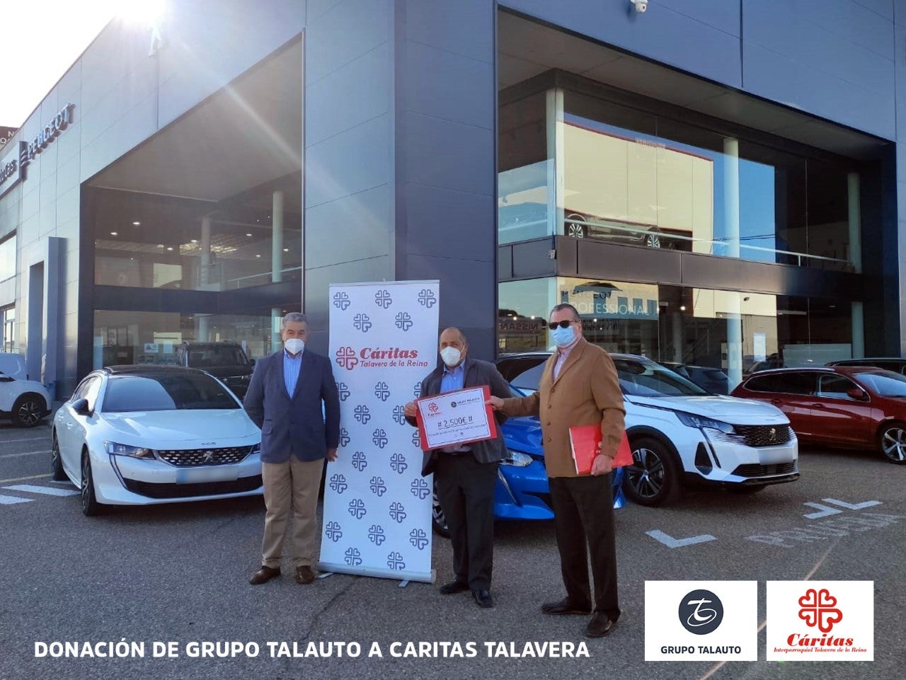 Talauto dona 2.500 euros a Cáritas en Talavera Talauto dona 2.500 euros a Cáritas en Talavera