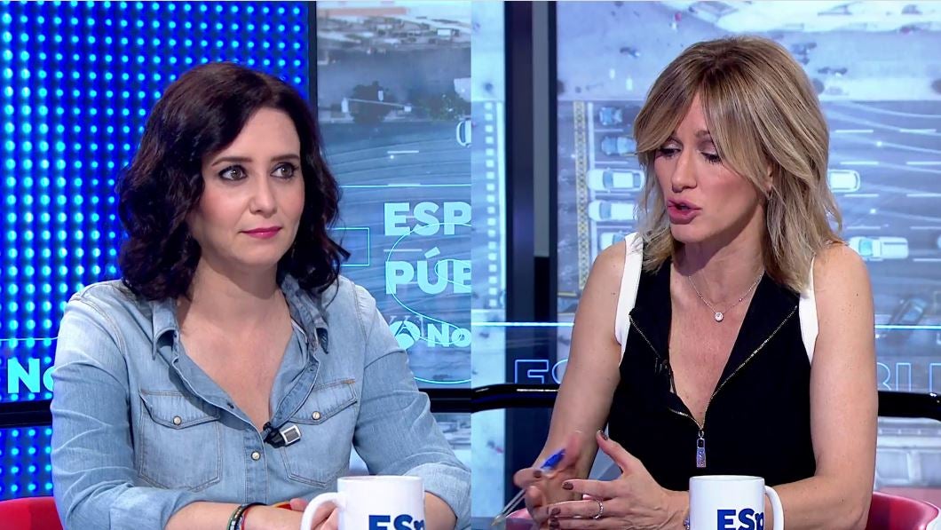 Ayuso afea a Sánchez que dude de los datos de Madrid: "Cree el ladrón que son todos de su condición" Ayuso afea a Sánchez que dude de los datos de Madrid: "Cree el ladrón que son todos de su condición"